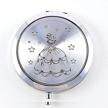 quinceanera silver compact mirror design logo