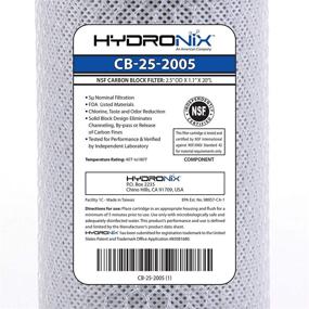 img 1 attached to 💧 Enhance Water Quality with Hydronix CB 25 2005 Carbon Filter Length