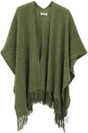 stylish knit shawl wrap: the perfect women's cardigan accessory logo