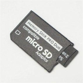 img 1 attached to 📷 Versatile Micro SDHC to Memory Stick Pro Duo Adapter for Sony PSP Camera and More