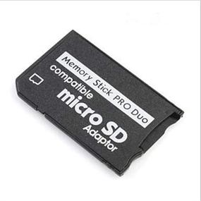 img 2 attached to 📷 Versatile Micro SDHC to Memory Stick Pro Duo Adapter for Sony PSP Camera and More