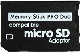 img 3 attached to 📷 Versatile Micro SDHC to Memory Stick Pro Duo Adapter for Sony PSP Camera and More