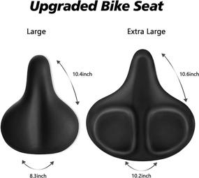 img 3 attached to 🚲 Xmifer Oversized Bike Seat - Ultimate Comfort Bicycle Saddle for Peloton, Exercise, and Road Bikes