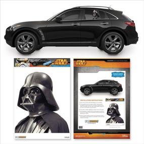img 1 attached to 🌟 SEO-Optimized Star Wars Darth Vader Perforated PVC Window Decal from the Passenger Series