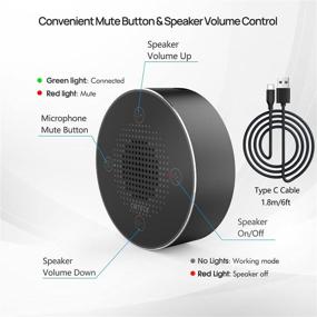 img 2 attached to CMTECK ZM330 USB Microphone Speakers: Enhanced 360° Voice Pickup for Efficient Streaming, VoIP Calls, Skype, and Interviews