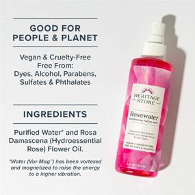 img 1 attached to 🌹 Revitalize Your Skin with Heritage Store Rosewater Refreshing Facial Mist - Alcohol-Free, Vegan & Cruelty-Free (8oz)