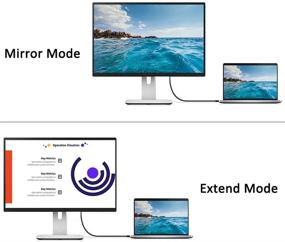 img 1 attached to 🔌 FEMORO HDMI к VGA кабель - 1,8 м, мужской к мужскому, оплетенный кабель для монитора 1080P@60Hz, компьютера, настольного компьютера, ноутбука, ПК, проектора, телевизора HDTV, игровых приставок и других устройств.