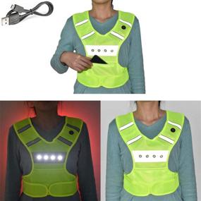 img 4 attached to 🏃 ANYTINUS LED Vest: USB Rechargeable Reflective Running Gear with Flashing Lights – Ultimate Safety for Runners, Cyclists, Motorcyclists, and Pet Walkers!