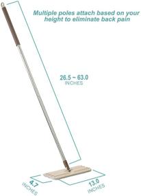 img 1 attached to 🧹 oshang Flat Mop Telescopic Handle OG1 - Adjustable from 23.6 to 63.7 inches