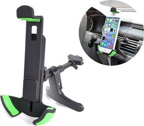 img 4 attached to MaximalPower Car Phone Mount - Easy Clamp Air Vent Holder 📱 for iPhone 4/4s/5/5c/5s/6/6+/7, Samsung Galaxy S3/S4/S5/S6/ Edge, Samsung Note 2/3/4 - Hands-Free Cradle