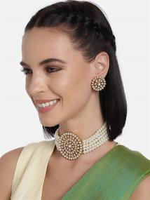 img 1 attached to Aheli Necklace Earrings Traditional Bollywood