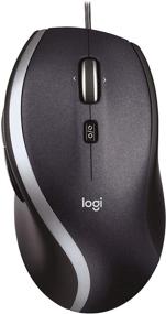 img 4 attached to Мышь Logitech M500 с проводом - USB-мышь для ноутбуков и компьютеров с гипербыстрой прокруткой, темно-серого цвета