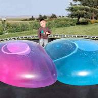 🏖️ giant 47 inch water bubble ball: inflatable, soft rubber, perfect for outdoor beach & pool parties! логотип