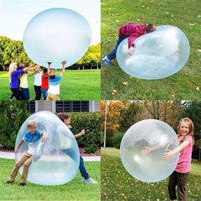 img 3 attached to 🏖️ Giant 47 Inch Water Bubble Ball: Inflatable, Soft Rubber, Perfect for Outdoor Beach & Pool Parties!