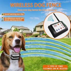 img 2 attached to Szwintec Direct Wireless Dog Fence System with Training Collars - 2 in 1 Electric Pet Fencing System, Rechargeable & Adjustable with Stable Signal, Suitable for Indoor and Outdoor Dogs