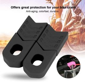 img 1 attached to 🚲 Ultimate Crank Protection: 1 Pair Silicone Bicycle Crank Cover Sleeve for Mountain & Road Bikes