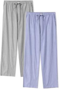 img 4 attached to 🌙 Experience Supreme Comfort with DAVID ARCHY Cotton Pajama Moonlight: The Perfect Men's Sleep & Lounge Attire