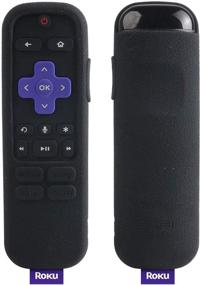 img 4 attached to 📺 SIKAI Silicone Cover for Roku Streaming Stick Plus Remote - Shockproof Protective Case for Roku Streaming Stick Plus 3800R / 3810R Enhanced Voice Remote - Anti-Lost Design with Remote Loop (Black)