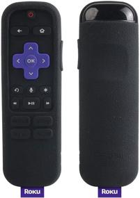 img 2 attached to 📺 SIKAI Silicone Cover for Roku Streaming Stick Plus Remote - Shockproof Protective Case for Roku Streaming Stick Plus 3800R / 3810R Enhanced Voice Remote - Anti-Lost Design with Remote Loop (Black)