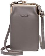 👜 women's lightweight crossbody shoulder handbags with cellphone blocking and wallet compartments logo