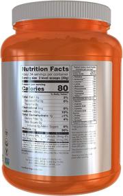 img 2 attached to Organic Pea Protein Powder: 15g per serving, Unflavored - NOW Sports Nutrition, 1.5lb