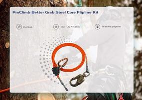 img 1 attached to 🔥 ProClimb Occupational Health & Safety Products: Steel Wire Core Flip for Emergency Response Equipment