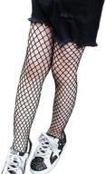 🎀 stylish fishnet leggings for little girls - trendy hollow out pantyhose logo