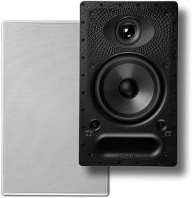 img 1 attached to 🔊 Polk Audio 65-RT In-Wall Speaker: Vanishing Series with 6.5" Driver, Premium Sound, Power Port & Paintable Grille