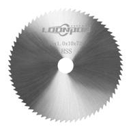 🔪 versatile and precise: 3 inch hss circular saw blade 72t for cutting wood, plastic, metal, and tile with 3/8 inch arbor logo