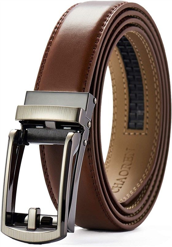 chaoren leather ratchet comfort adjustable boys' accessories 로고