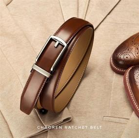 img 3 attached to 👦 Stay Stylish and Comfy with Chaoren Leather Ratchet Boys' Accessories