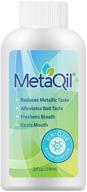 metaqil oral rinse: natural relief for metallic and bitter taste disorders | freshens breath | travel-friendly 2 oz bottle logo