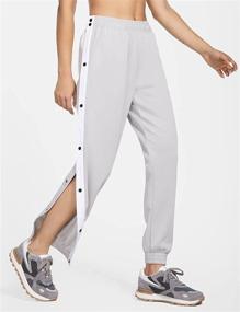 img 1 attached to 🩳 BALEAF Women's Tear-Away Warm-Up Pants: Comfy Tapered Sweatpants with Pockets, Ideal for Active Workouts