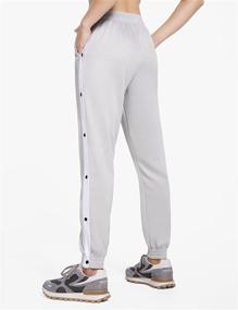 img 3 attached to 🩳 BALEAF Women's Tear-Away Warm-Up Pants: Comfy Tapered Sweatpants with Pockets, Ideal for Active Workouts