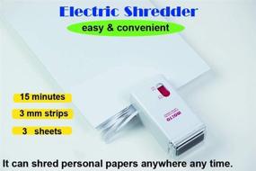 img 1 attached to Electric Shredder Portable Security Stationery Office Electronics