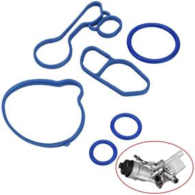 img 4 attached to 🔧 ACM Seals Gaskets for Chevrolet Cruze Limited, Sonic, Trax 1.4L and Buick Encore Turbocharged - Engine Oil Cooler Filter Housing Thermostat Compatibility