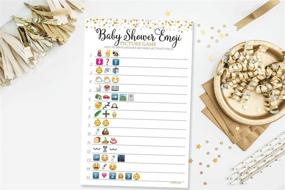 img 1 attached to 🎉 50 Baby Shower Emoji Picture Game - Gender-Neutral Baby Shower Game | 50 Sheets