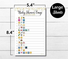 img 2 attached to 🎉 50 Baby Shower Emoji Picture Game - Gender-Neutral Baby Shower Game | 50 Sheets