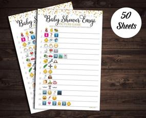 img 3 attached to 🎉 50 Baby Shower Emoji Picture Game - Gender-Neutral Baby Shower Game | 50 Sheets