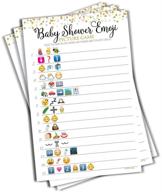 🎉 50 baby shower emoji picture game - gender-neutral baby shower game | 50 sheets logo