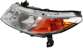 img 1 attached to High-Quality 2PC Driver & Passenger Headlights Set for 2006-2011 Honda Civic Replacement