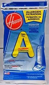 img 1 attached to 🧹 Hoover Type A Allergen Filtration Filter Bags 4010100A - 3 Packs of 4 (Total 12 Bags)