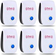 🪴 6 pack ultrasonic pest repellers – indoor pest control repellent for mice, bugs, cockroaches, ants, spiders, mosquitoes, and insects – plug-in ultrasonic pest repellent logo