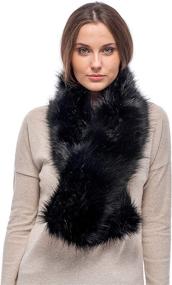 img 4 attached to 🧣 Futrzane Women Faux Fur Scarf: Luxurious Women's Accessories in Scarves & Wraps Collection