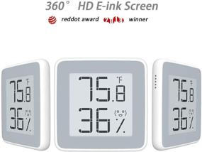 img 1 attached to Smoothclue Indoor Thermometer Digital Hygrometer: Accurate Temperature and Humidity Monitor for Home with 360° E-Ink Screen