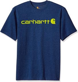 img 2 attached to Carhartt Signature Sleeve T Shirt Heather Men's Clothing and Shirts