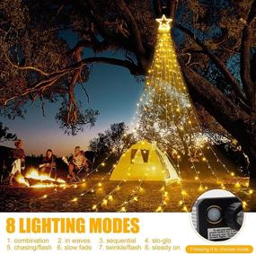 img 1 attached to DDMY 317 LEDs Star Lights String Christmas Decorations - for Christmas Tree, Holiday Wedding Party, Bedroom, Garden, Patio, Outdoor Yard, Festival, Party Indoor