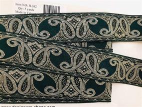 img 1 attached to Yards Metallic Jacquard Ribbon JL262