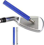 🏌️ enhance backspin with muzhi golf club groove sharpener: re-grooving tool and cleaner for wedges & irons, perfect for u & v-grooves logo