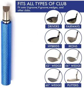 img 2 attached to 🏌️ Enhance Backspin with MUZHI Golf Club Groove Sharpener: Re-Grooving Tool and Cleaner for Wedges & Irons, Perfect for U & V-Grooves